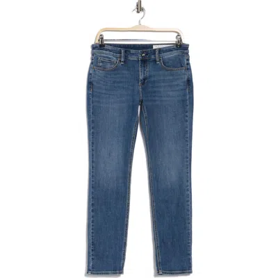 Rag & Bone Dylan Low Rise Slim Leg Cuffed Jeans In Mediumwash