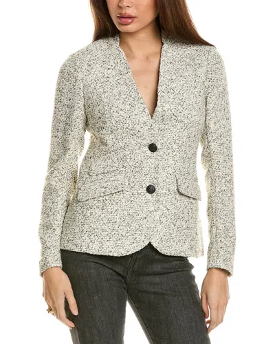 Rag & Bone Elise Tweed Blazer In White