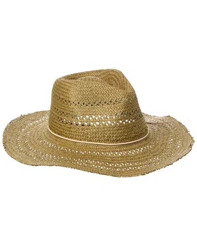 Rag & Bone Elle Perf Fedora In Green