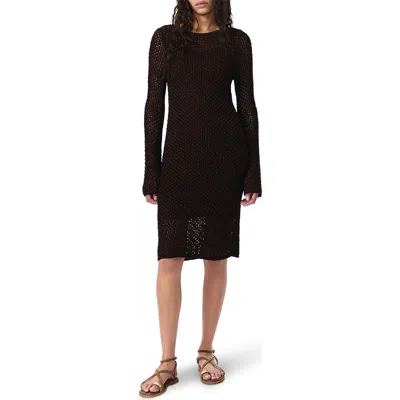 Rag & Bone Ellie Open Stitch Long Sleeve Dress