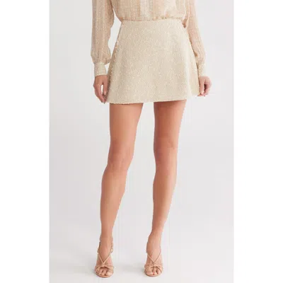 Rag & Bone Elsie Tweed Miniskirt In Ivory