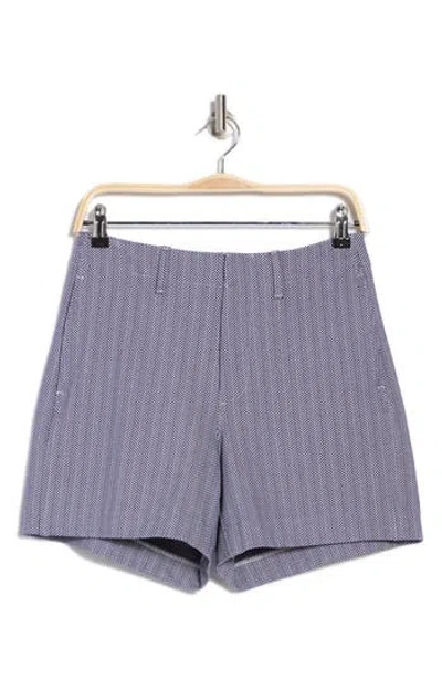 Rag & Bone Elvy Chevron Shorts In Nvymulti