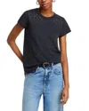 Rag & Bone Ombre Studded Short-sleeve Tee In Black