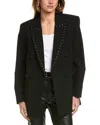 Rag & Bone Emile Wool-blend Blazer In Black