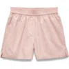 Rag & Bone Emma Stripe Poplin Shorts In Pink