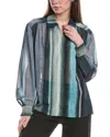 Rag & Bone Emmy Stripe Top In Grey