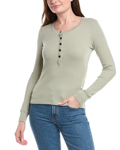 Rag & Bone Essie Henley Top In Green