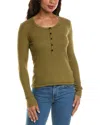 Rag & Bone Essie Henley Top In Green