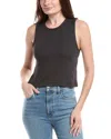 Rag & Bone Essie Rib Crop Tank In Black