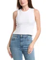 Rag & Bone Essie Rib Crop Tank In White