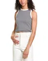 Rag & Bone Essie Rib Crop Tank In Black