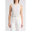 Rag & Bone Essie Rib Crop Tank In Lunarock