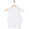 Rag & Bone Essie Rib Crop Tank In White