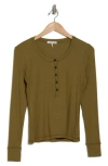 Rag & Bone Essie Henley Top In Green