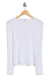 Rag & Bone Essie Ribbed Henley In White