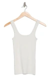 Rag & Bone Essie Scoop Neck Ribbed Tank In Grey