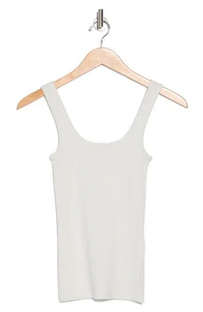 Rag & Bone Essie Scoop Neck Ribbed Tank In Grey