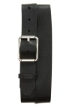 Rag & Bone Evan Leather Belt In Black