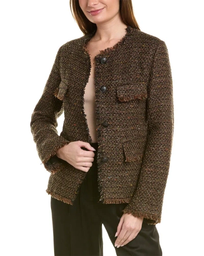 Rag & Bone Ezra Linton Tweed Wool-blend Blazer In Brown