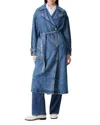 Rag & Bone Blue Featherweight Alora Denim Trench Coat In Beekman