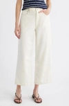 Rag & Bone Featherweight Andi High Rise Wide Leg Jeans In Ecru
