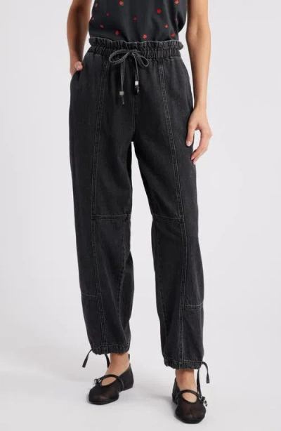 Rag & Bone Black Featherweight Jordan Jeans In Anglique