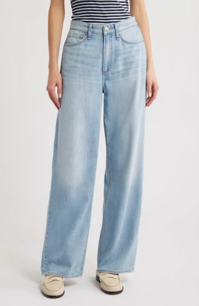 RAG & BONE RAG & BONE FEATHERWEIGHT LOGAN MID RISE WIDE LEG JEANS