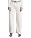 Rag & Bone Featherweight Logan High Rise Wide Leg Jeans In Ecru In Ecru