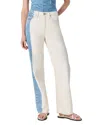 Rag & Bone Womens The Logan Wide-leg Denim-blend Jeans Blchs