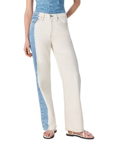 RAG & BONE RAG & BONE FEATHERWEIGHT LOGAN WIDE LEG JEANS IN BLCHS