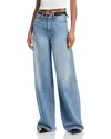 Rag & Bone Featherweight Sofie High Rise Wide Leg Jeans In Beverly In Beverly