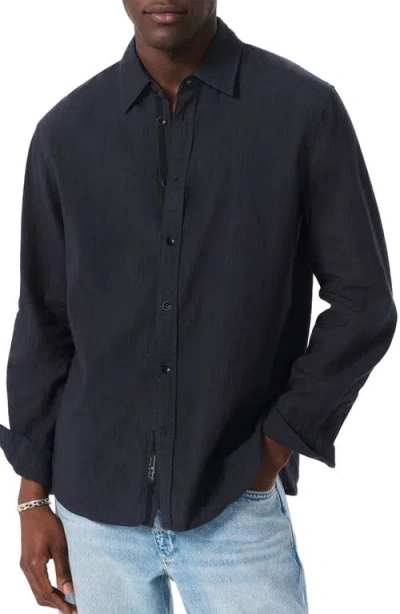 Rag & Bone Finch Linen Blend Button-up Shirt