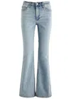 Rag & Bone Flexi Dahlia Flared-leg Jeans In Blue