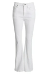 Rag & Bone Flexi Dahlia Mid-rise Flare Jeans In Optic White