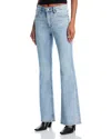 Rag & Bone Flexi Dahlia Mid Rise Full Length Flare Jeans In Lou In Lou