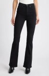 Rag & Bone Casey High Waist Ankle Flare Leg Jeans In Black