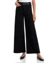 Rag & Bone Black Sofie Ankle Ultra Wide-leg Jeans In Black