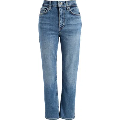 Rag & Bone Flexi Wren High Waist Ankle Slim Straight Leg Jeans In Sadie