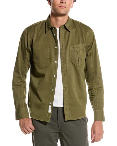 Rag & Bone Garment Dyed Arrow Shirt In Green