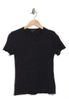 Rag & Bone Gemma Floral Jacquard T-shirt In Black