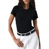 Rag & Bone Gemma Woven Leather Belt In Black