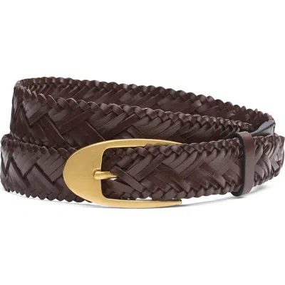 Rag & Bone Gemma Woven Leather Belt