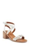 Rag & Bone Geo Chain Ankle Strap Sandal In Antique White