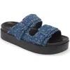 Rag & Bone Women's Geo Denim Platform Sandals In Midtweed