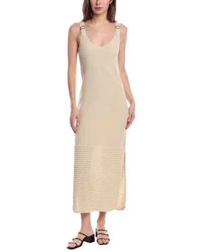 Rag & Bone Georgia Midi Dress In Beige