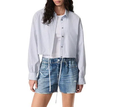 RAG & BONE RAG & BONE GEORGIE STRIPE POPLIN SHIRT