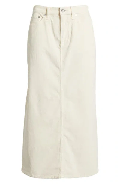 Rag & Bone Gillian Corduroy Midi Skirt In Neutral
