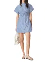 Rag & Bone Gretchen Stripe Poplin Shirtdress In Blue