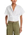 Rag & Bone Gretchen Short Sleeve Poplin Button-up Shirt