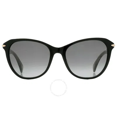 Rag & Bone Rag And Bone Grey Gradient Cat Eye Ladies Sunglasses Rnb1060/s 0807/9o 55